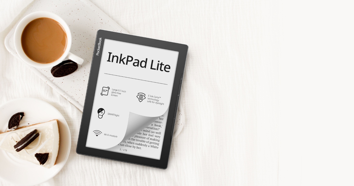 Новият PocketBook InkPad Lite: достъпният комфорт на големия екран