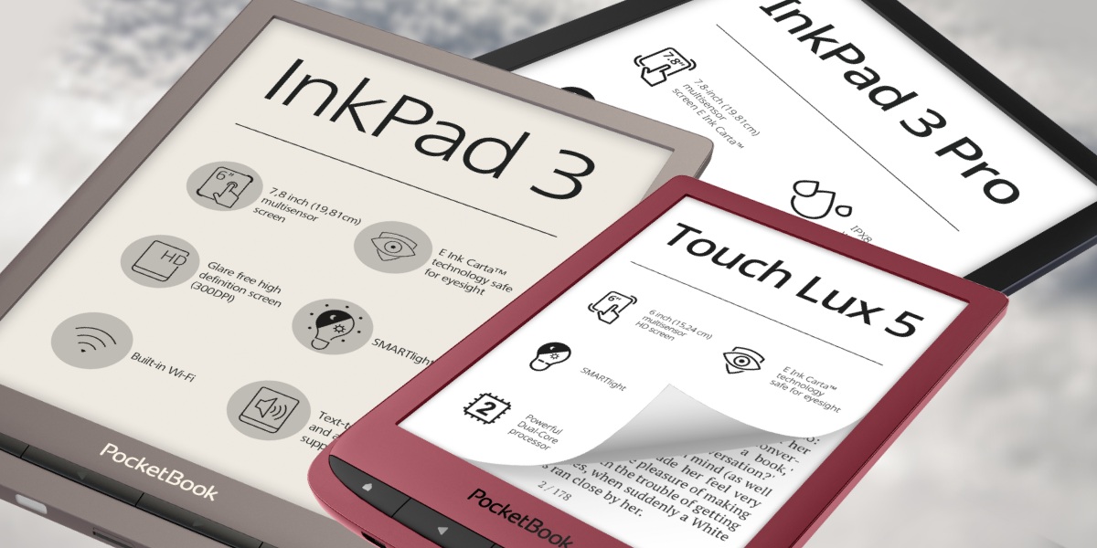 Фърмуер за пет модела на PocketBook: по-добър звук и други подобрения