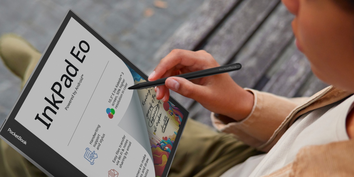 PocketBook InkPad Eo: мощно 10,3-инчовото устройство за електронни бележки с цветен екран E Ink Kaleido 3